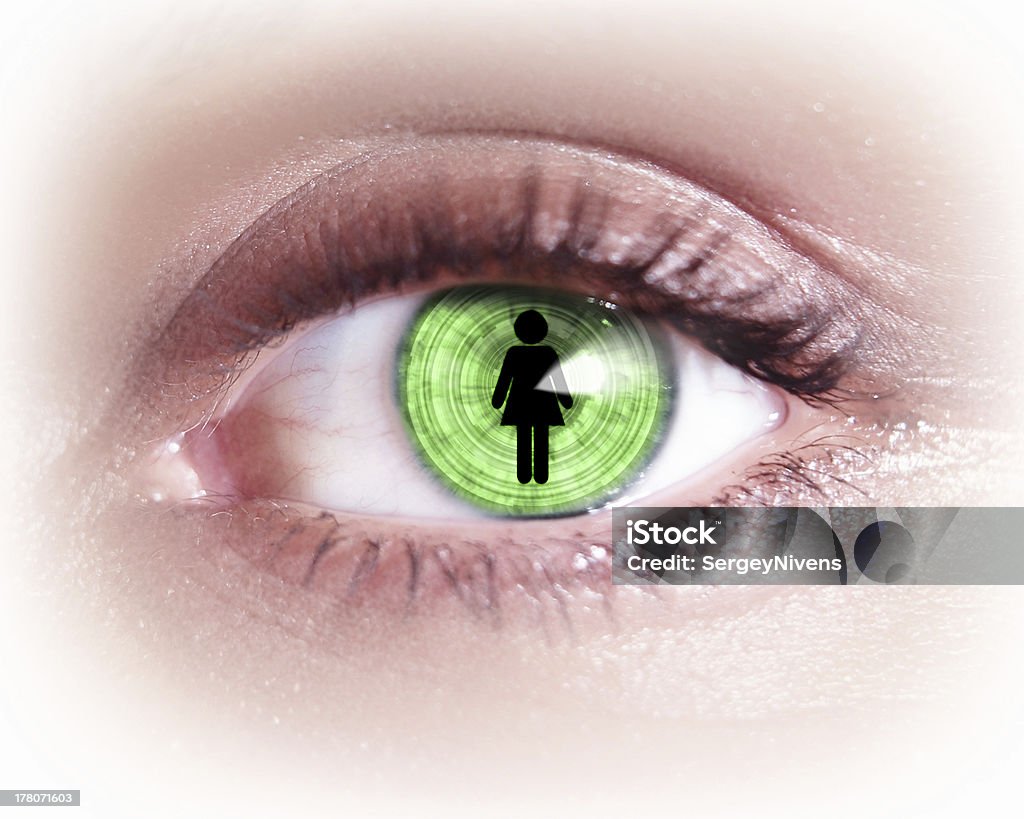 Close-up of woman's eye - Foto de stock de Adulto libre de derechos