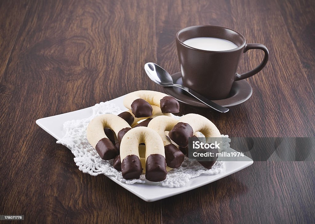 Horseshoe cookies. Afternoon Tea Stock Photo