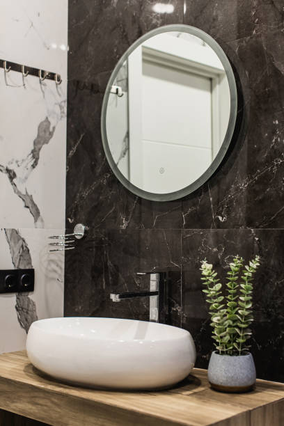 istock Modern sink with tap in the bathroom. 1780719665
