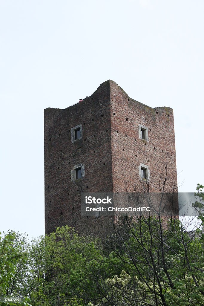 Torre medieval do antigo castelo, - Foto de stock de Agressão royalty-free