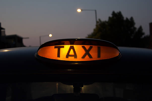 istock Taxi for hire sign 178072565