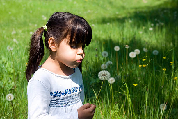 istock Girl blowing a dandelion 178073351