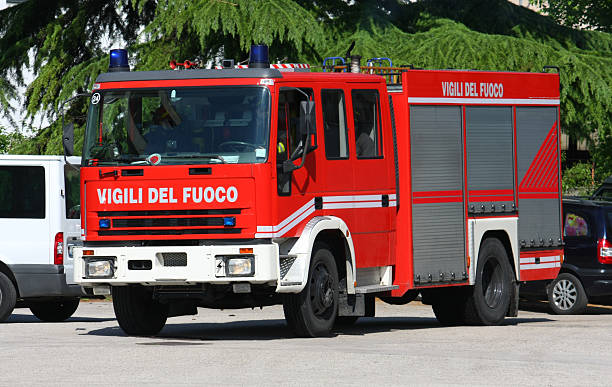 istock fire truck arrives in speed 178073531