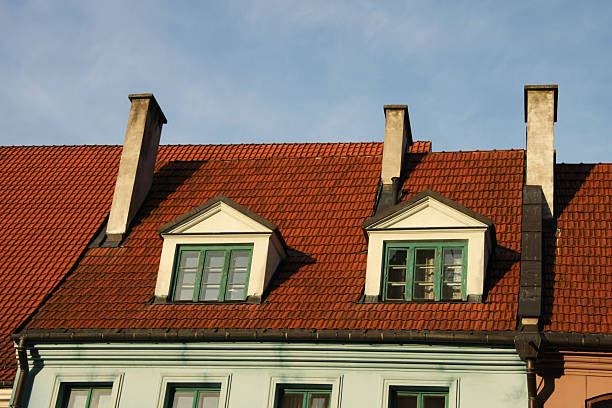 dachówka dachowe z systemem windows - stepwise zdjęcia i obrazy z banku zdjęć
