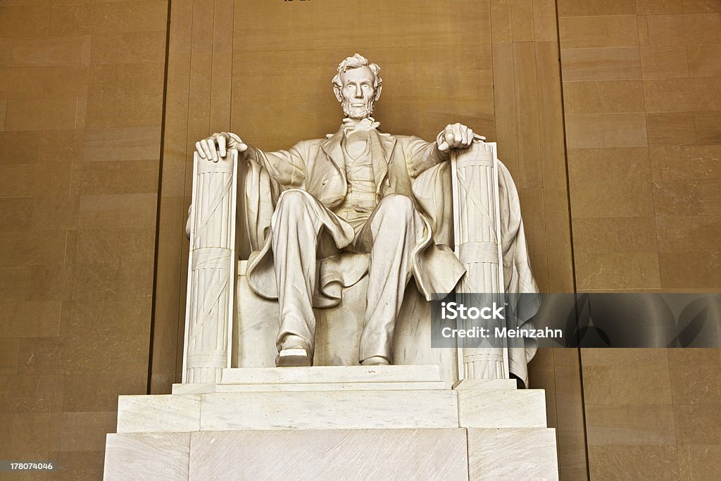 Lincoln Memorial in Washington Statue of AbrahamLincoln in Memorial in Washington Lincoln Memorial Stock Photo