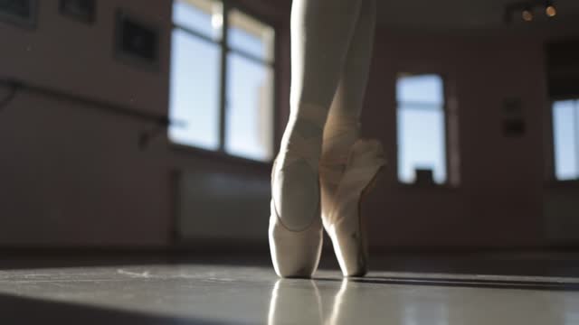 Legs of a dancing ballerina