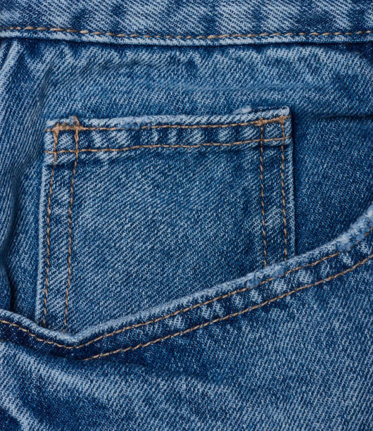 istock Blue jeans front pocket with buttons, close up 1780758736