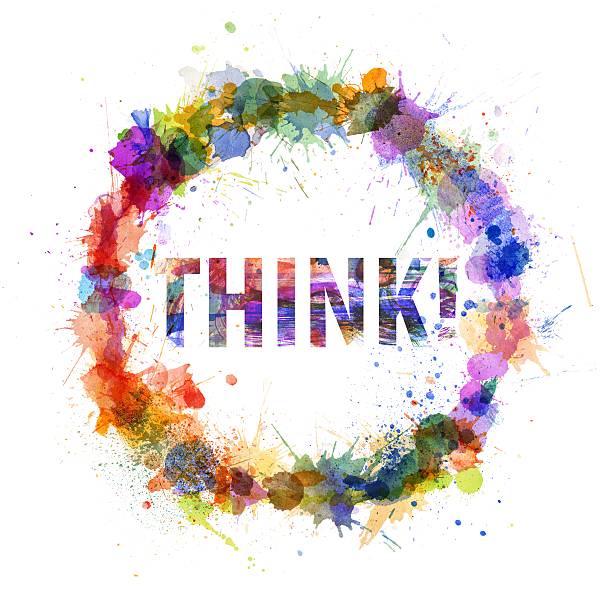 istock Think concept, watercolor splashes as a sign 178076854