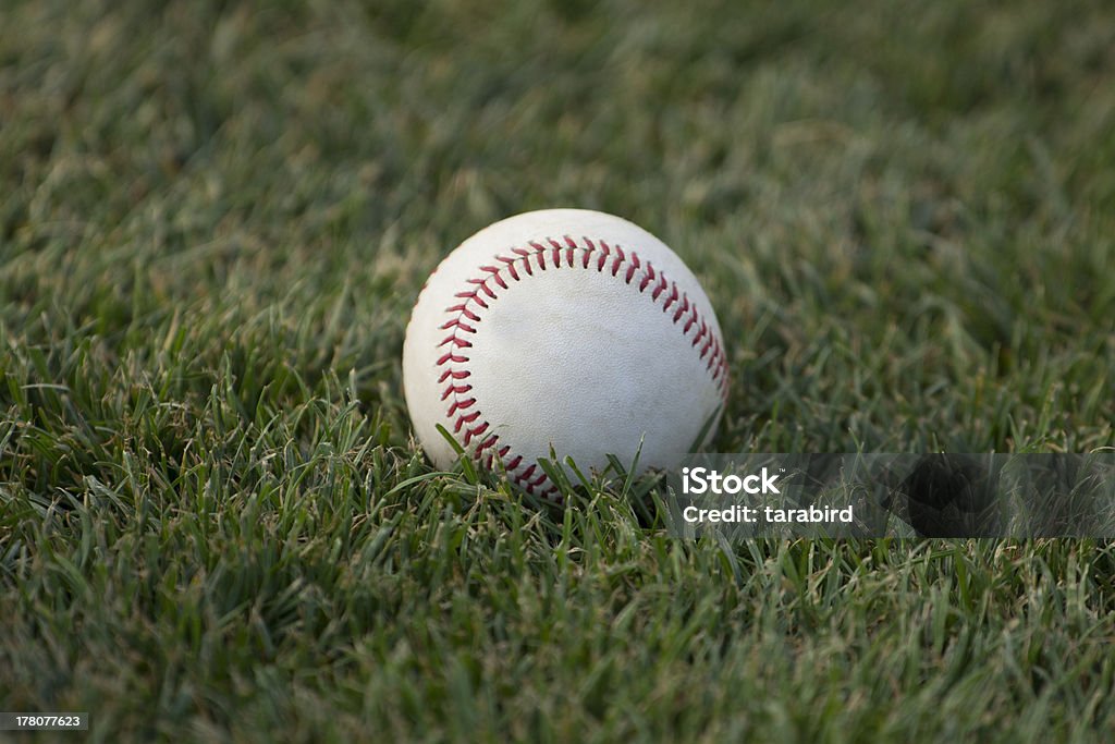 Béisbol en campo interno de hierba - Foto de stock de Campeonato deportivo juvenil libre de derechos