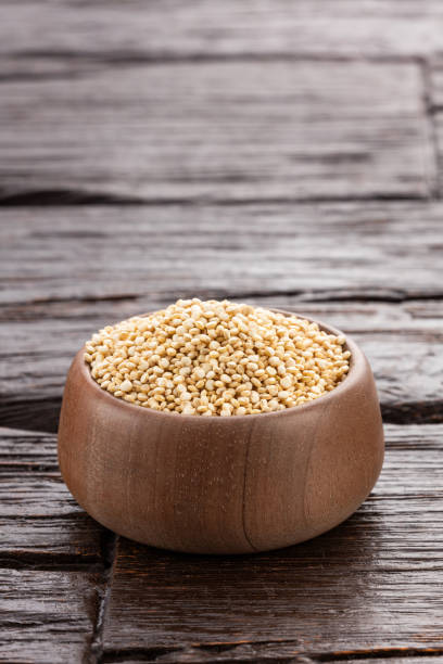 istock Chenopodium quinoa - White quinoa seeds in bowl 1780778045