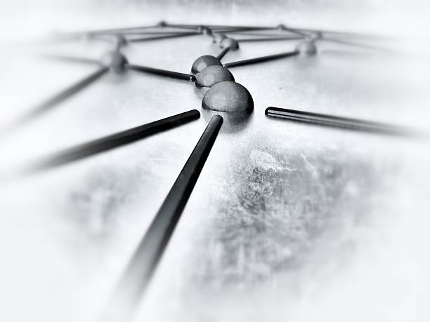 istock Old-style monochrome representation of a network 178078245