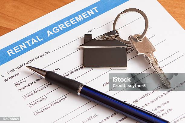 Rental Agreement Form Stock Photo - Download Image Now - Apartment, Application Form, Lease Agreement