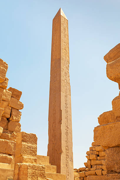 Obelisk of Queen Hapshetsut in Karnak Obelisk of Queen Hapshetsut in Karnak, Egypt queen hatshepsut stock pictures, royalty-free photos & images