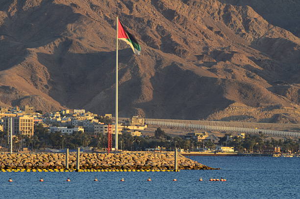 istock The Great Arab Revolt Flag in Aqaba 178079024