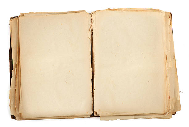 istock open old book with blank yellow stained pages 178079504
