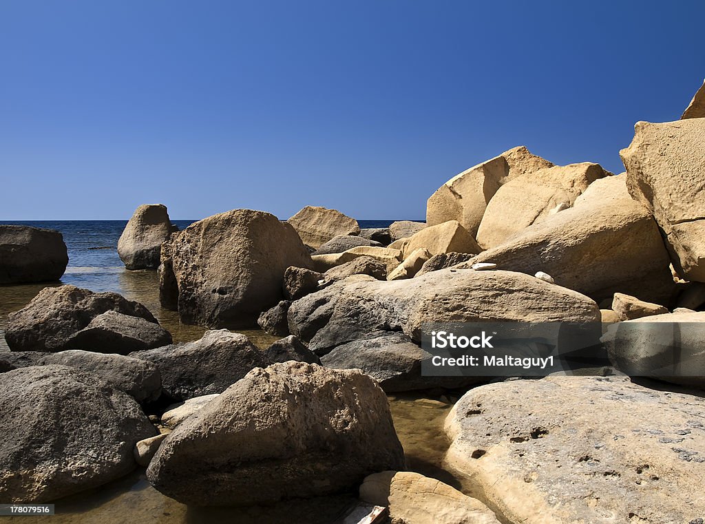 Rocky litoral - Royalty-free Praia Foto de stock