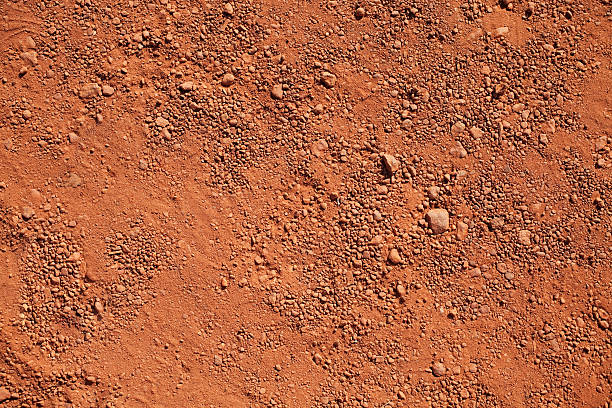 terra rossa secco - red earth foto e immagini stock