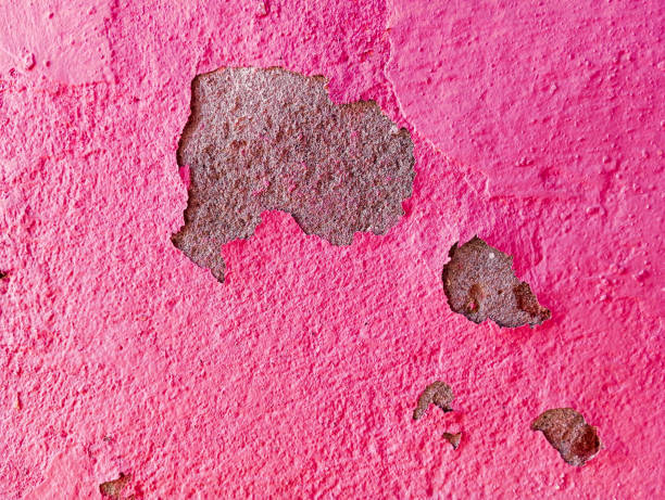 Abstract grunge wall background. Old cement wall with peeling paint. weathered  concrete sratched cement wall