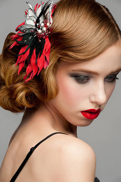 istock Woman with makeup and hairstyle 178080566