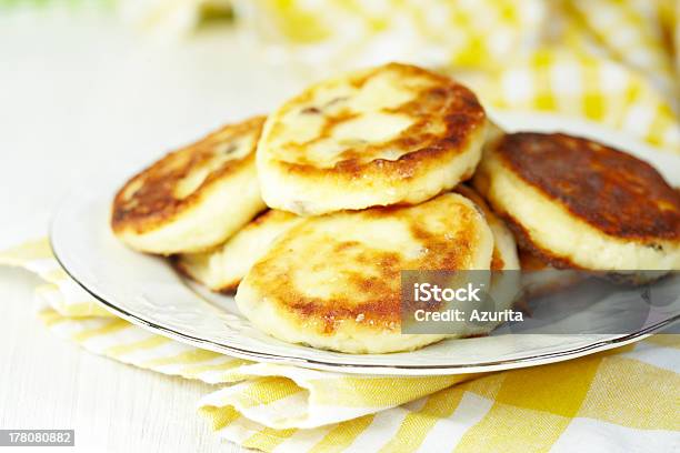 Cottage Cheese Pancakes With Raisin Stock Photo - Download Image Now - Baked Pastry Item, Berry Fruit, Breakfast