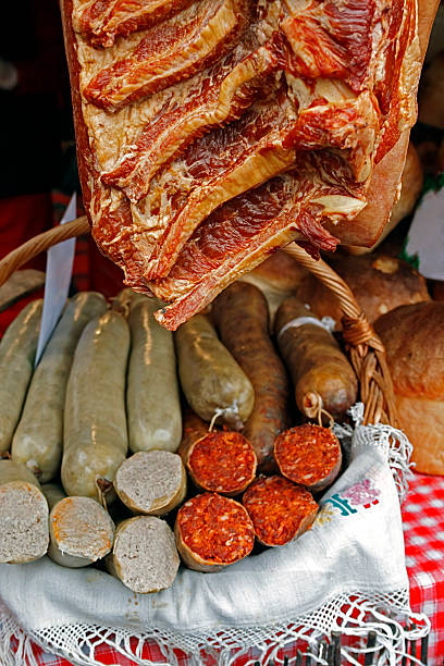 istock Romanian traditional red and white sausage 178081356