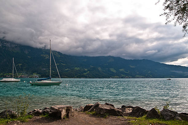 unterseen - nautical vessel sailboat interlaken switzerland ストックフォトと画像