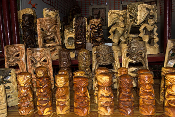 istock Wooden souvenirs from Tonga 178083908