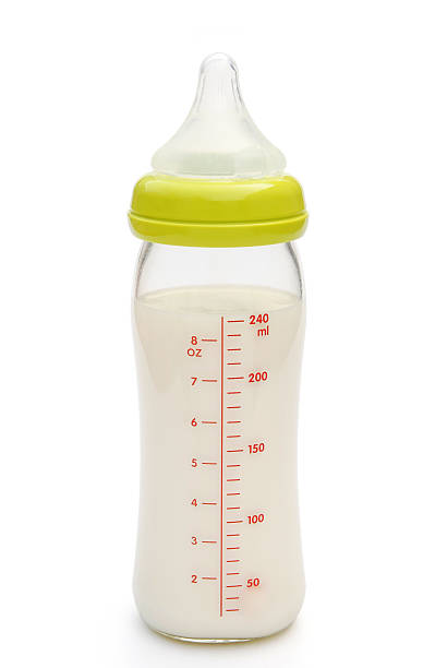 istock baby bottle stand up with clipping path 178084081