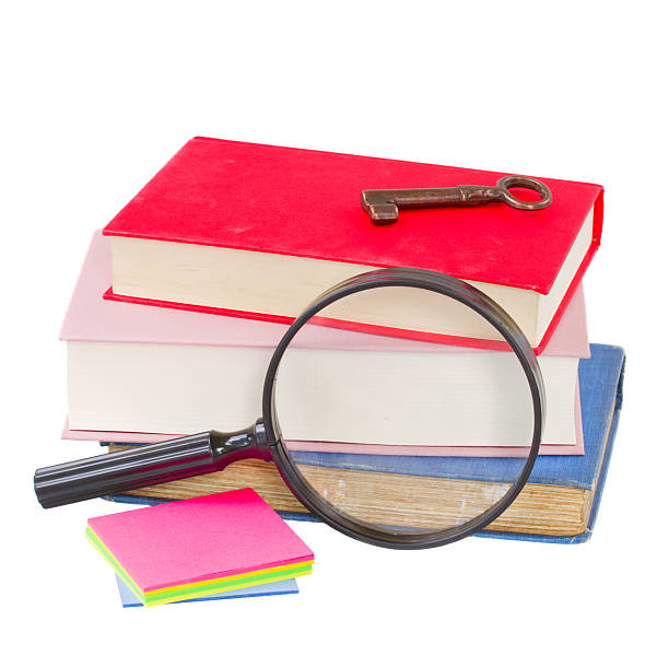 istock school stationery and looking glass 178084351