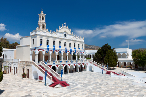 Church of Panagia Evangelistria at Tinos island in Greece