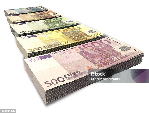 Eurobanknoten Kollektion Perspektive Stockfoto und mehr Bilder von EU-Währung - EU-Währung, Euro-Symbol, Geldschein