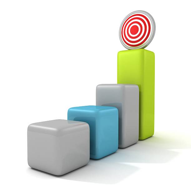 istock Business target marketing concept bar chart 178084846