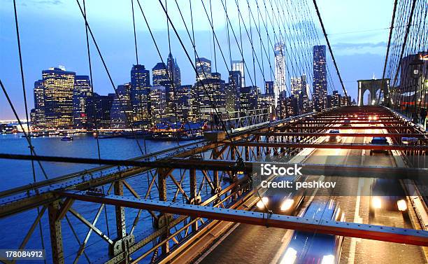 Brooklyn Bridge Ruchu - zdjęcia stockowe i więcej obrazów Architektura - Architektura, Bez ludzi, Brooklyn - Nowy Jork