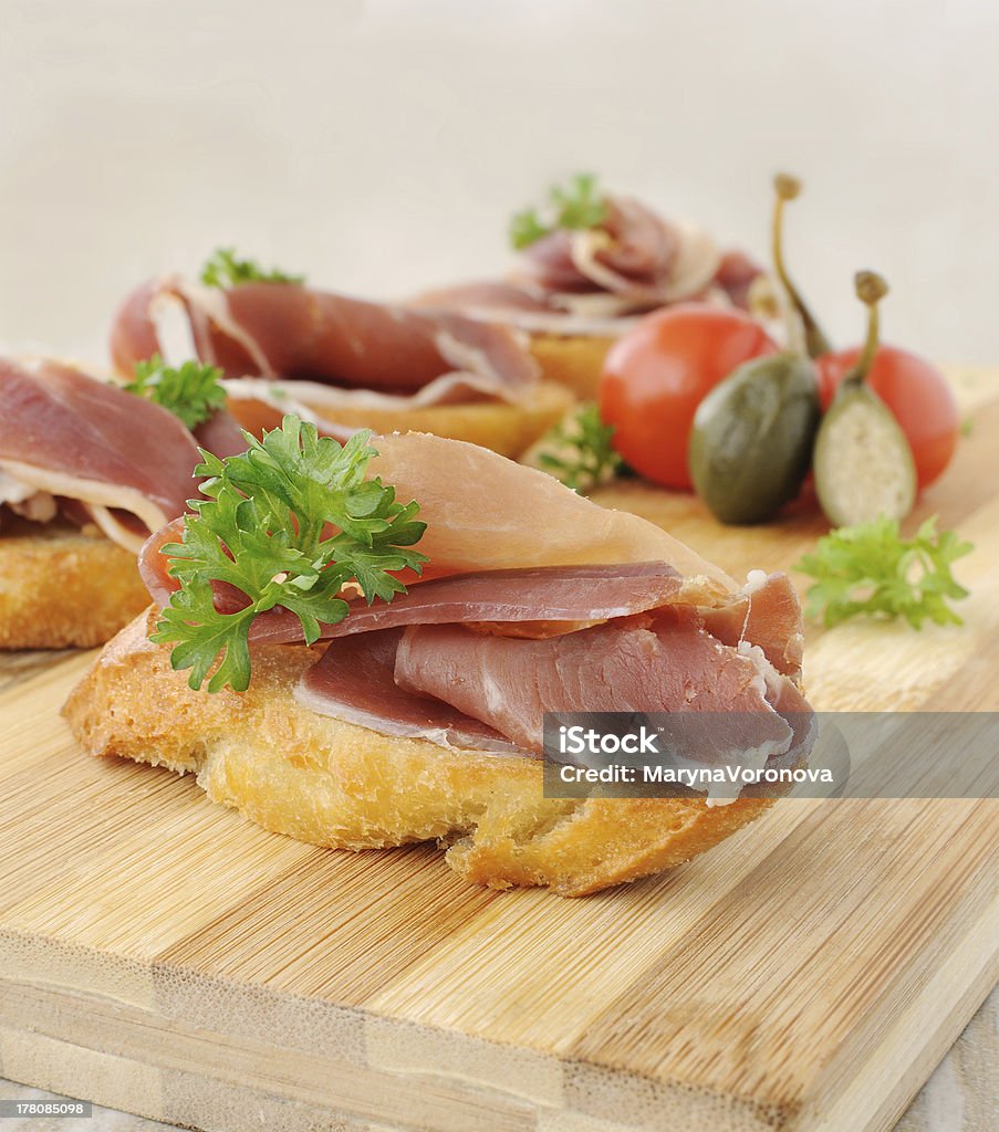 Французский тост с jamon - Стоковые фото Jamón Ibérico роялти-фри