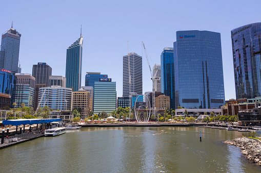 A city scape shot off Perth, Western Australia.