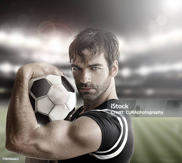 Sexy Athlete Stock Photo - Download Image Now - Sensuality, Sex Symbol, Soccer Player