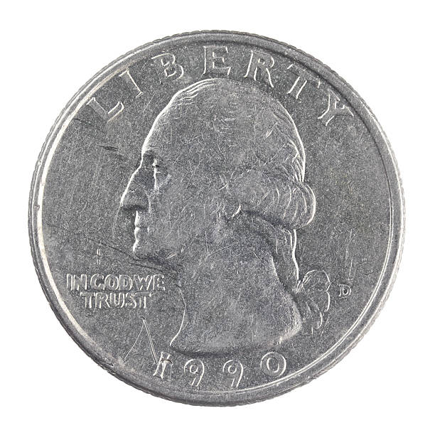 istock old American one quarter dollar coin isolated on white background 178086798