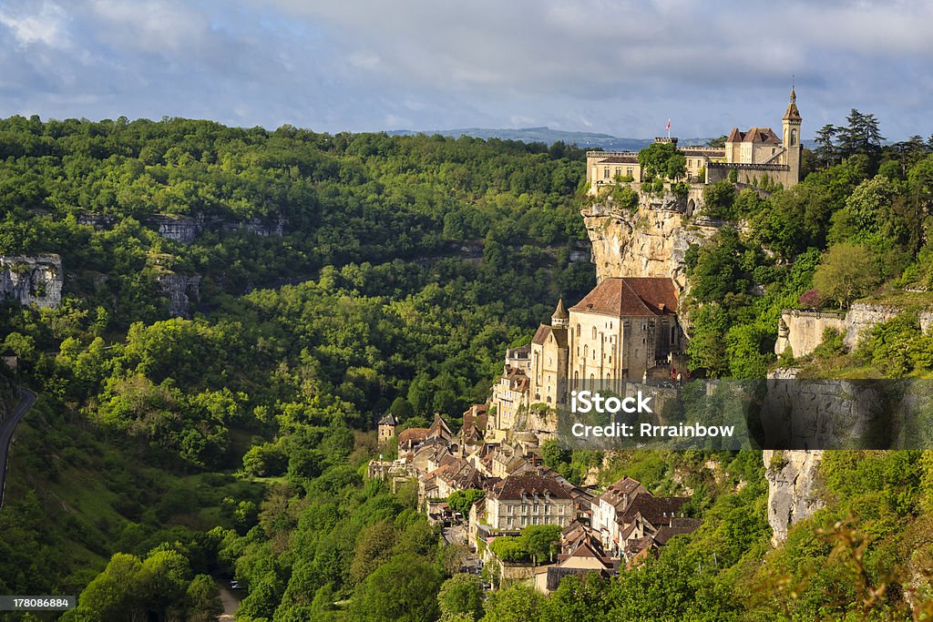 Rocamadour - medieval town, France Rocamadour - one of the most beautiful and most visited medieval villages in France. It is situated in the Lot department in south-western France Rocamadour Stock Photo