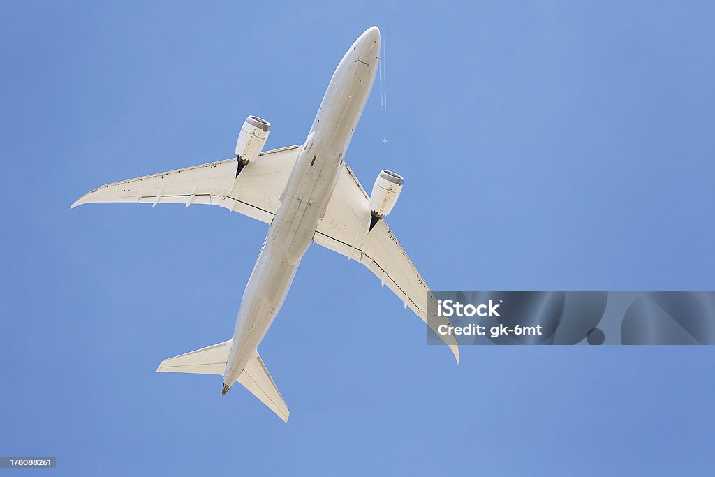 Airliners voar retroprojector - Royalty-free Acima Foto de stock