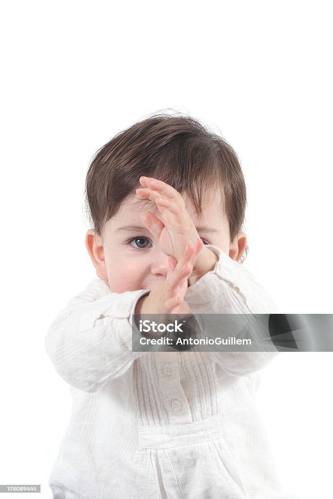 Baby mit einem karate-Geste - Lizenzfrei Aggression Stock-Foto