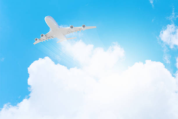 istock Image of airplane in sky 178089518