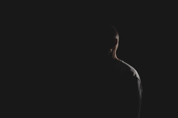 istock Low light portrait of bearded, bald man. 1780898680