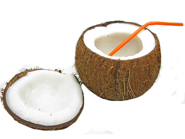 istock coconut tropical cocktail in nut isolated 178091339