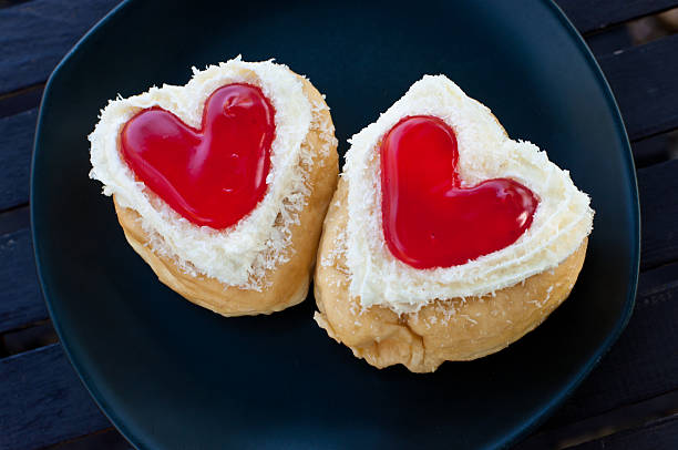 istock red heart  shape of  donut. 178091382