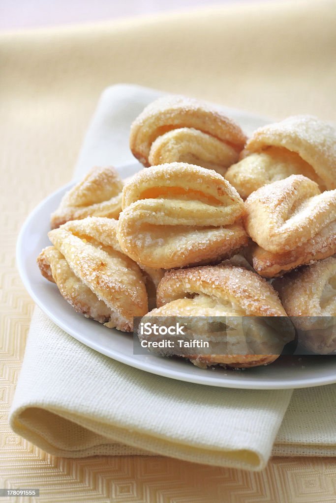 Cottage cheese and sugar cookies Cottage cheese and sugar cookies on a plate Baked Stock Photo