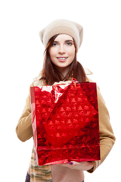 istock girl holding red shopping bag 178092115
