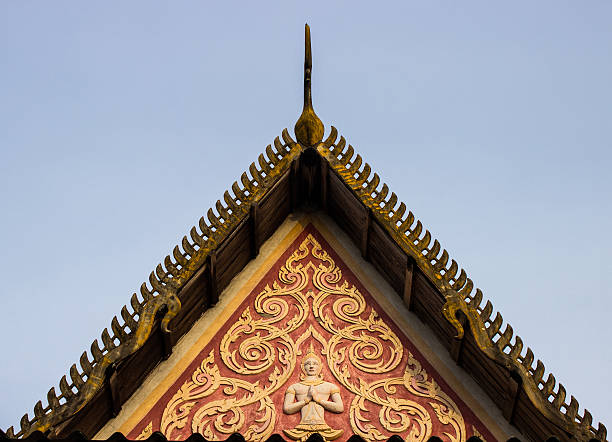 istock Gable roof of the temple 178092409