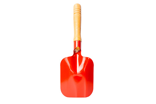 garden shovel isolated on white background, Clipping path
