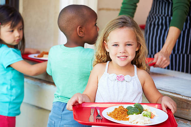 istock Elementary Pupils Collecting Healthy Lunch In Cafeteria 178093988
