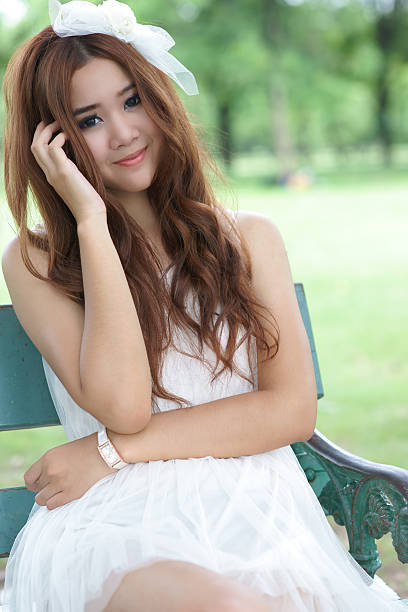 istock Asian girl in park 178095423